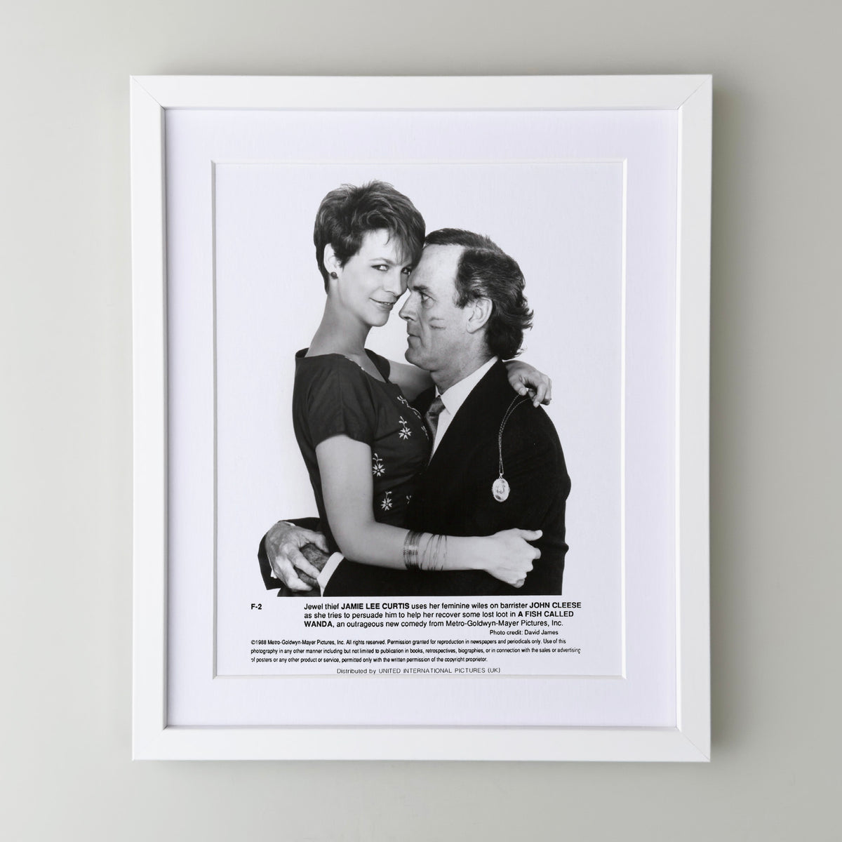 A Fish Called Wanda 1988 Film Movie Press Publicity Still Framed