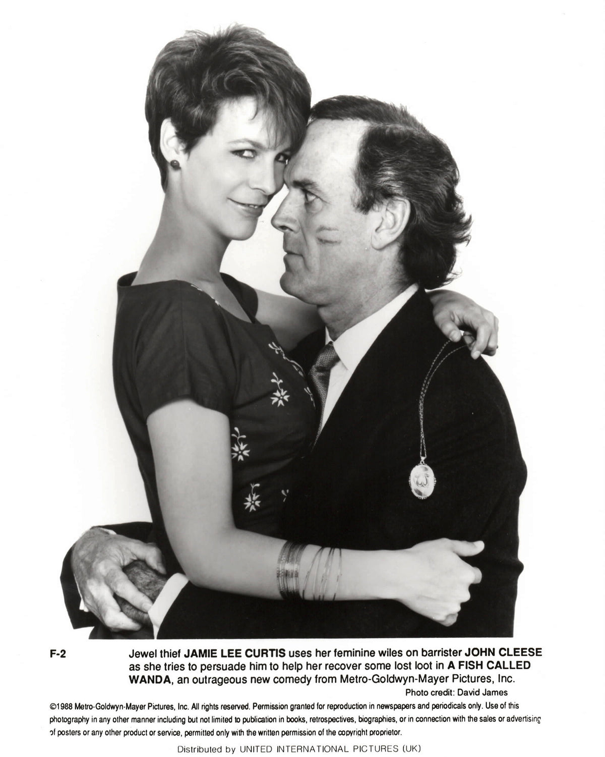 A Fish Called Wanda 1988 Film Movie Press Publicity Still Framed