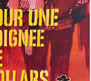 A Fistful of Dollars 1964 French Grande Film Movie Poster, Vanni Tealdi - detail