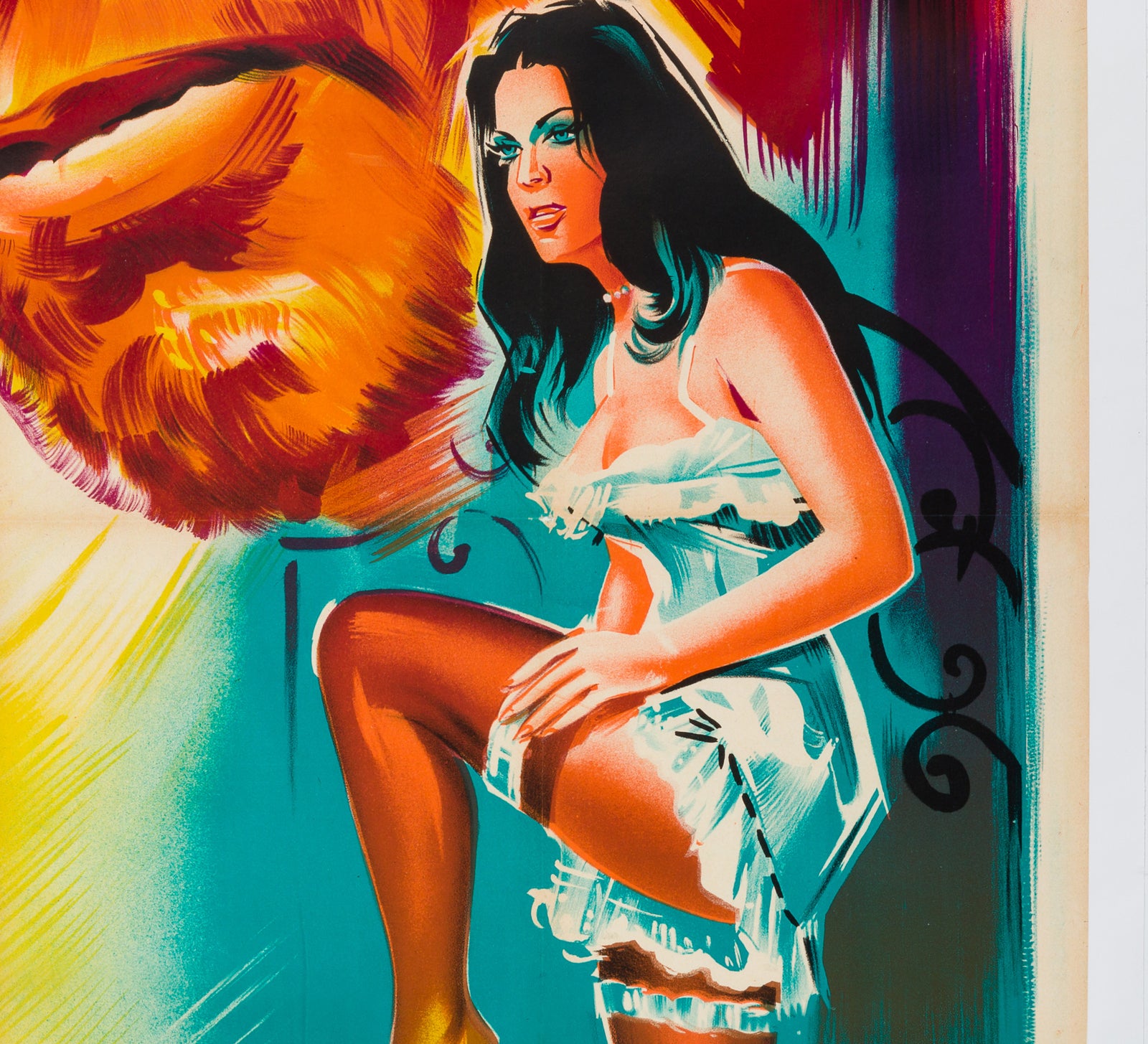 Vivo Per la Tua Morte A Long Ride From Hell 1968 French Grande film movie poster - detail