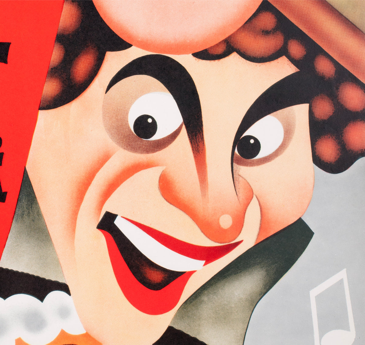 A Night at the Opera R1972 Swedish Film Poster - detail