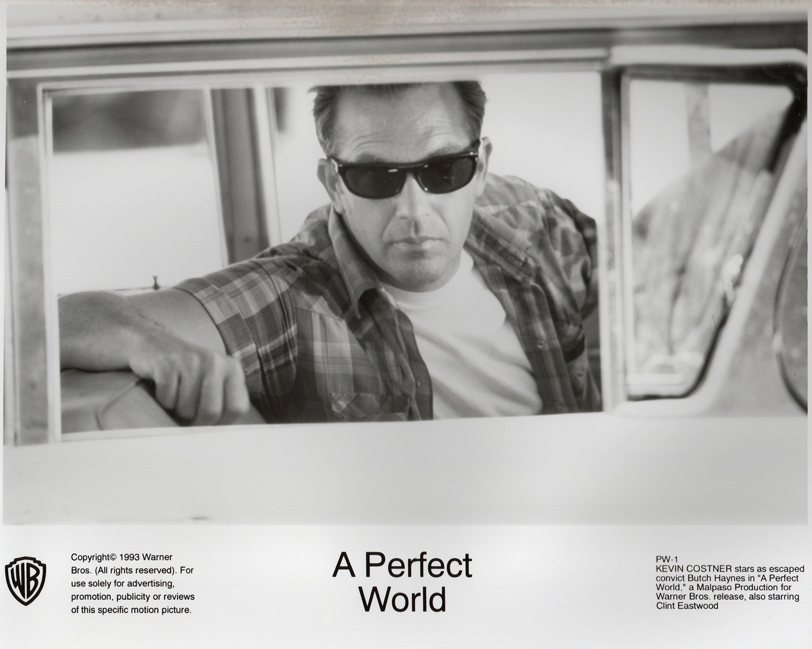 A Perfect World 1993 Film Movie Press Publicity Still Framed