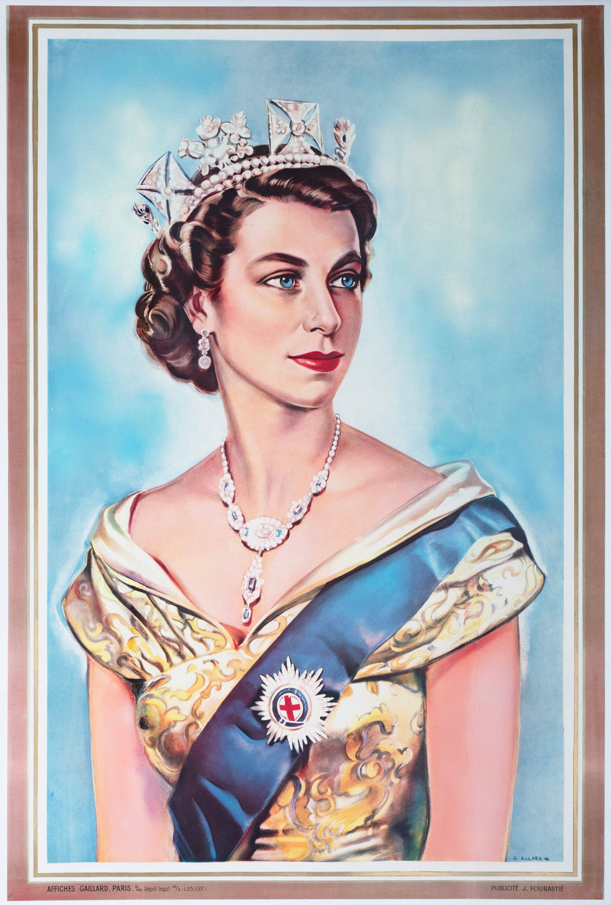 A Queen is Crowned 1953 French Film Poster