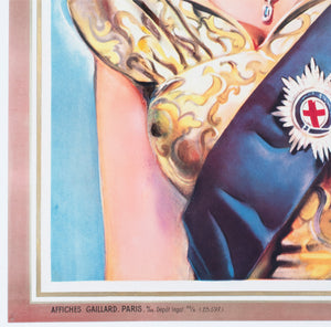 A Queen is Crowned 1953 French Film Poster - detail