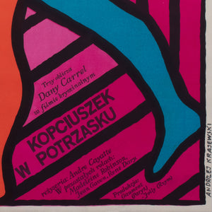 A Trap for Cinderella 1967 Polish A1 Film Movie Poster, Andrzej Krajewski - detail