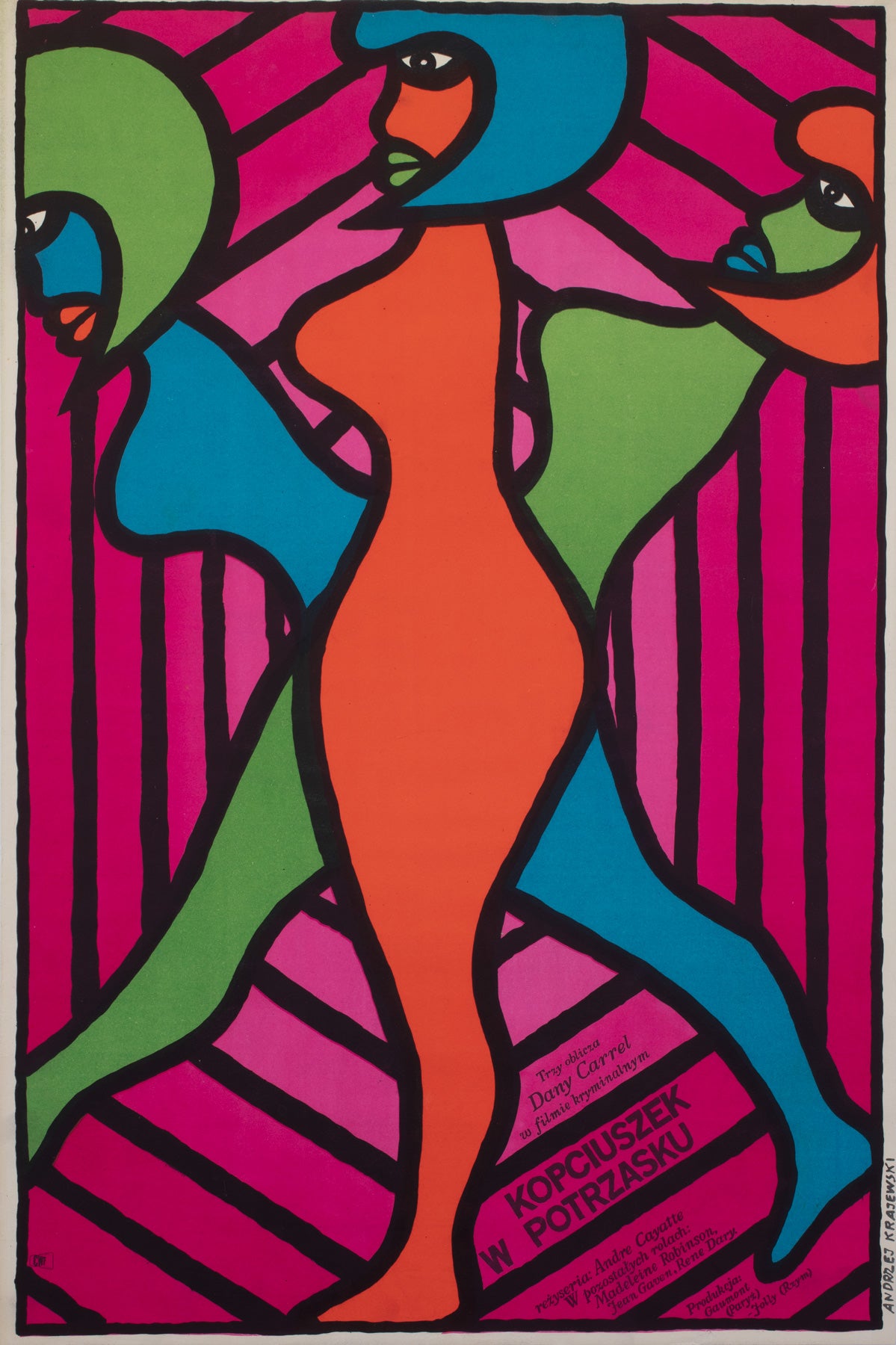 A Trap for Cinderella 1967 Polish A1 Film Movie Poster, Andrzej Krajewski