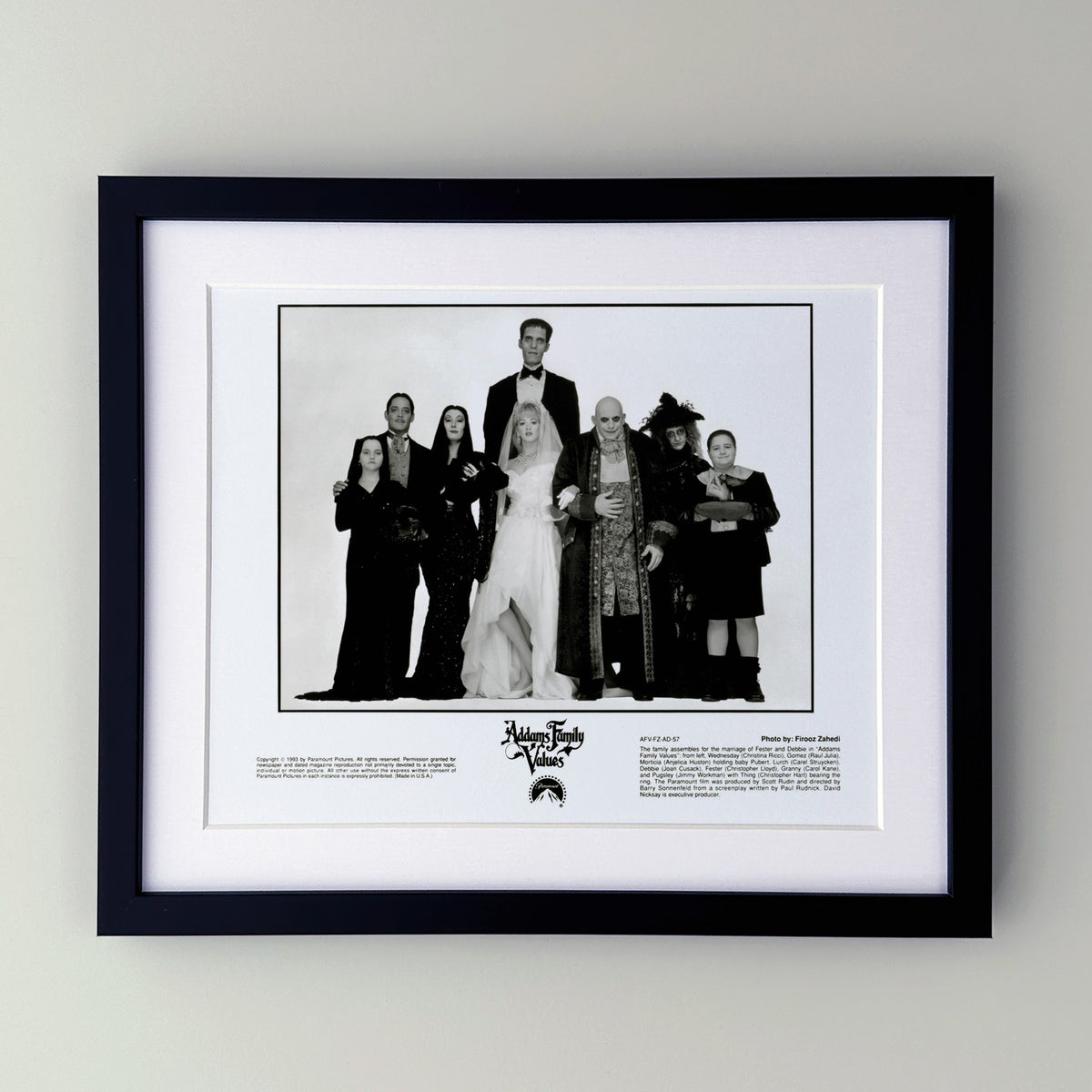 Addams Family Values 1993 Press Publicity Film Movie Still - Framed