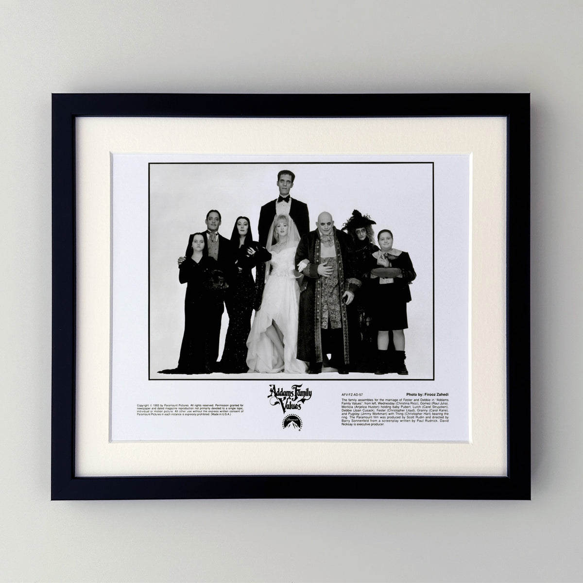 Addams Family Values 1993 Press Publicity Film Movie Still - Framed