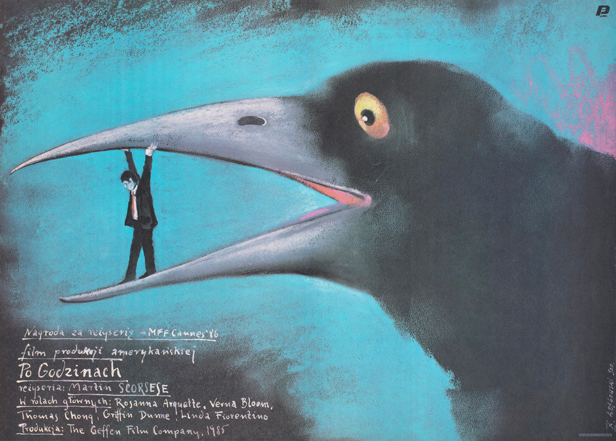 After Hours 1987 Polish B1 Film Poster Andrzej Pagowski