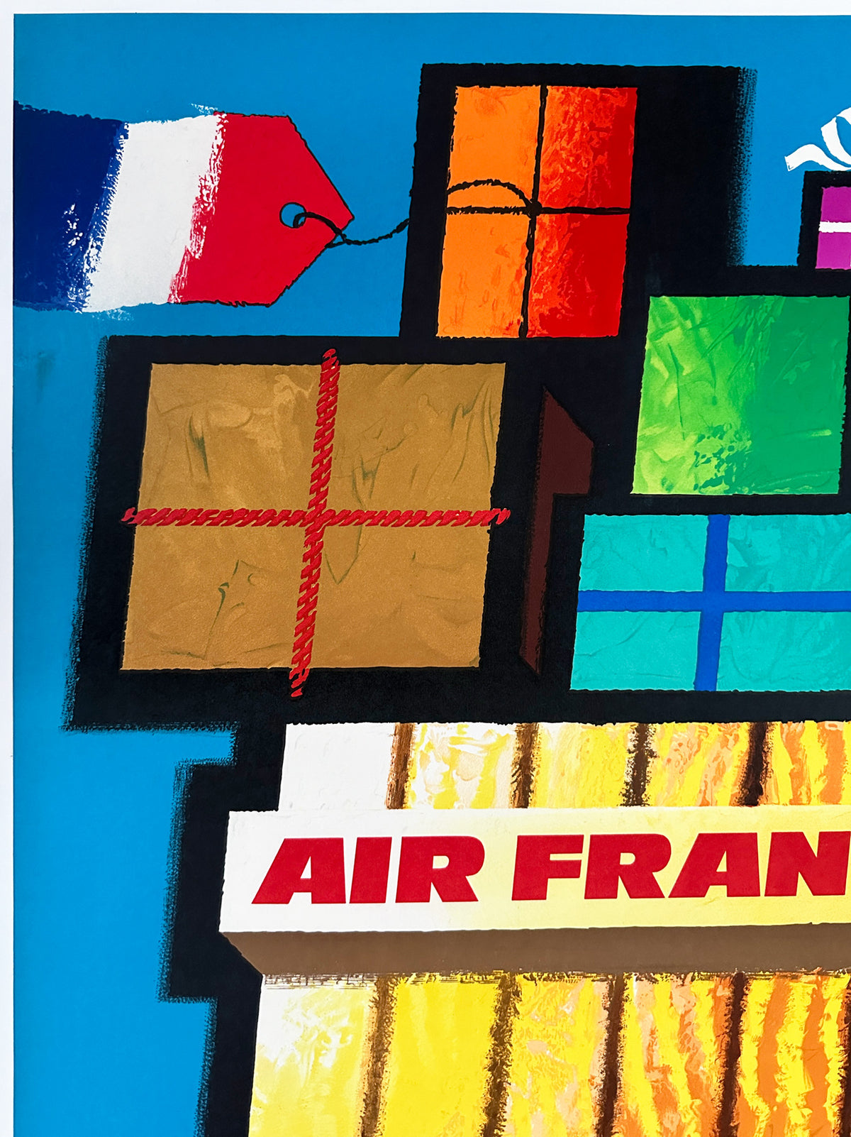 Air France 1962 Airline Advertising Poster, Nathan