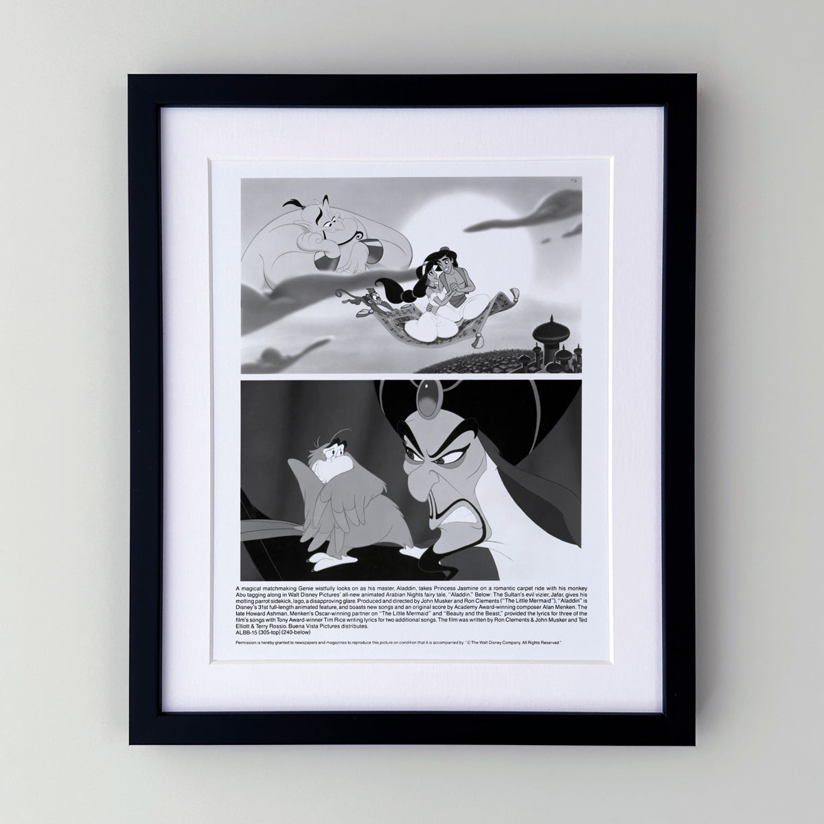 Aladdin (1992) Publicity Press Film Movie Still Photo - Framed - Orson ...