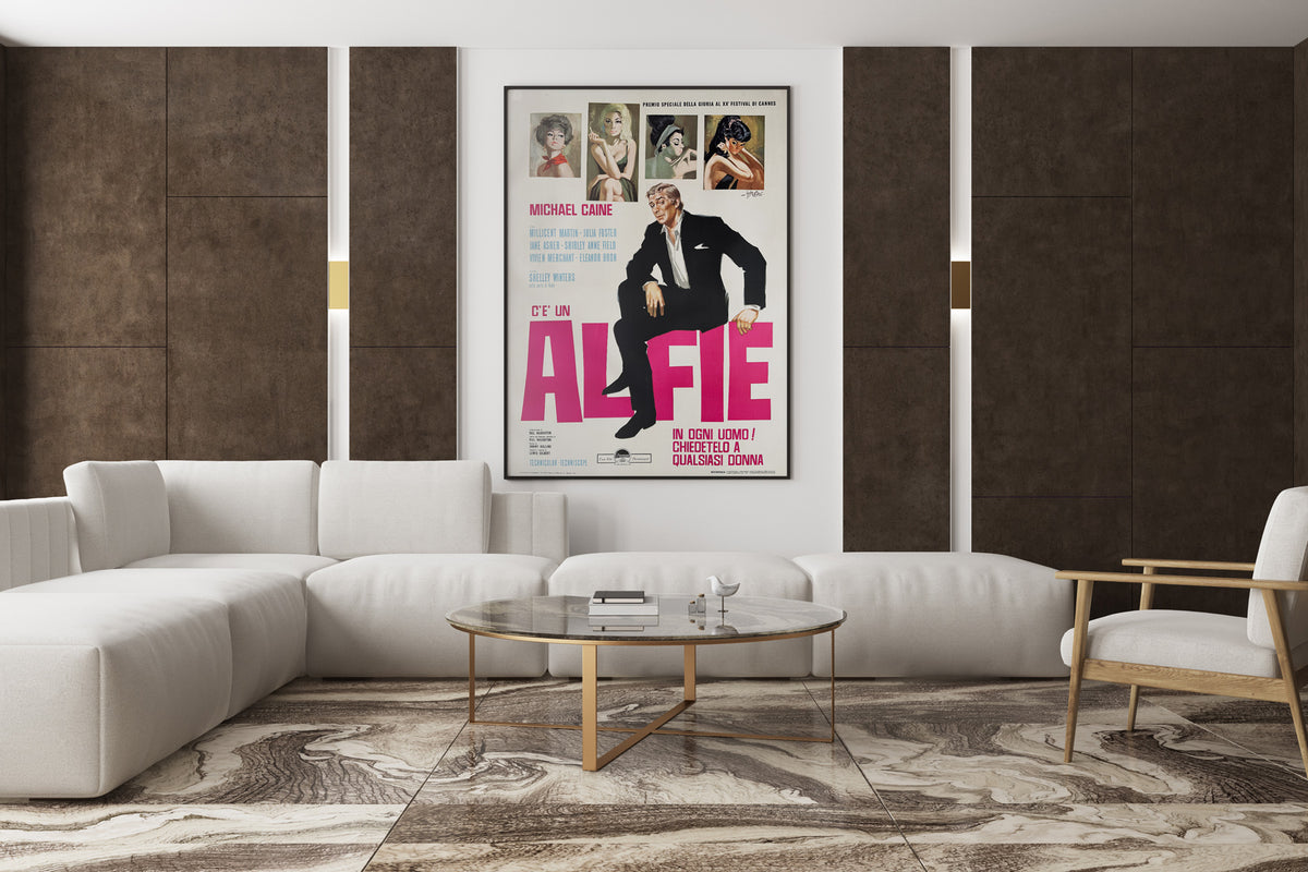 Alfie 1966 Italian 2 Foglio Film Movie Poster, Sandro Symeoni