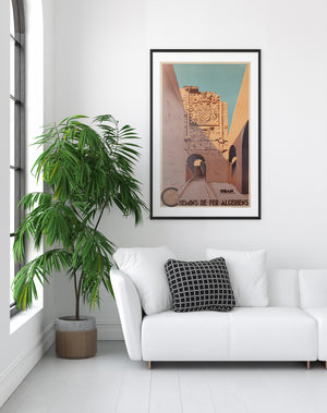 Algeria 1948 ORAN Travel Advertising Poster Travel Poster Koenig