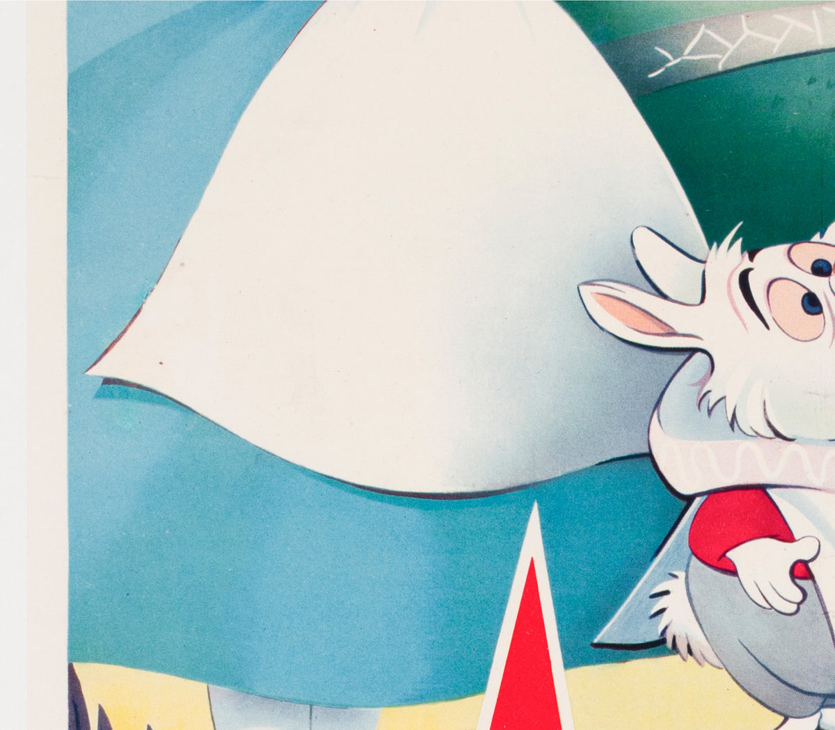 Alice in Wonderland 1951 Belgian Film Poster - detail