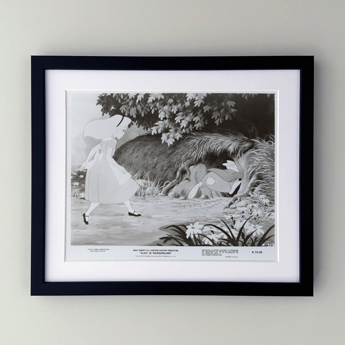 Alice in Wonderland 1951 Film Movie Press Publicity Still Framed