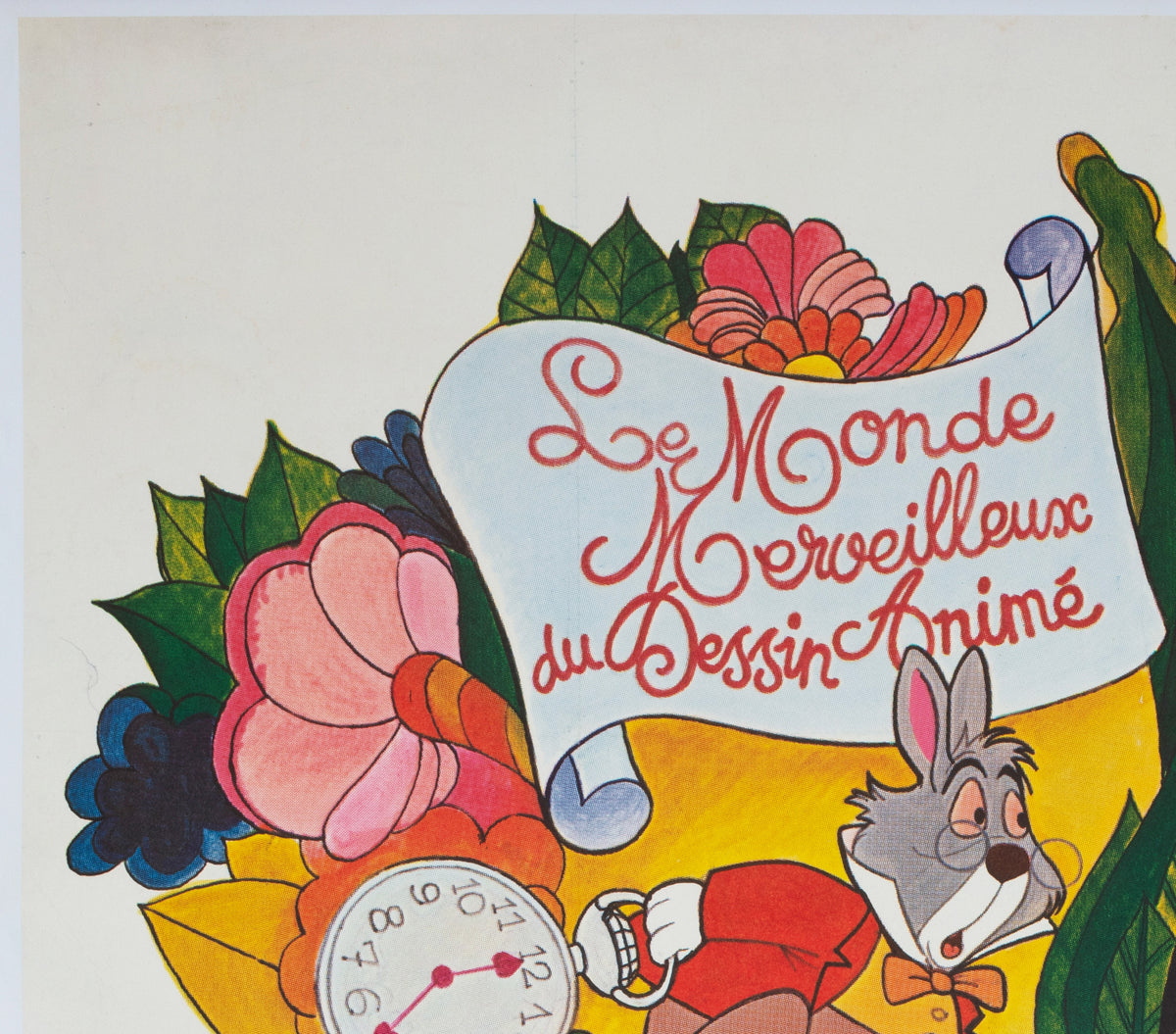 Alice in Wonderland R1970s French Grande Film Movie Poster - detail