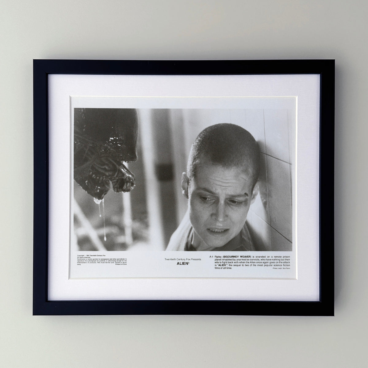 Alien 3 1992 Press Publicity Still - Framed