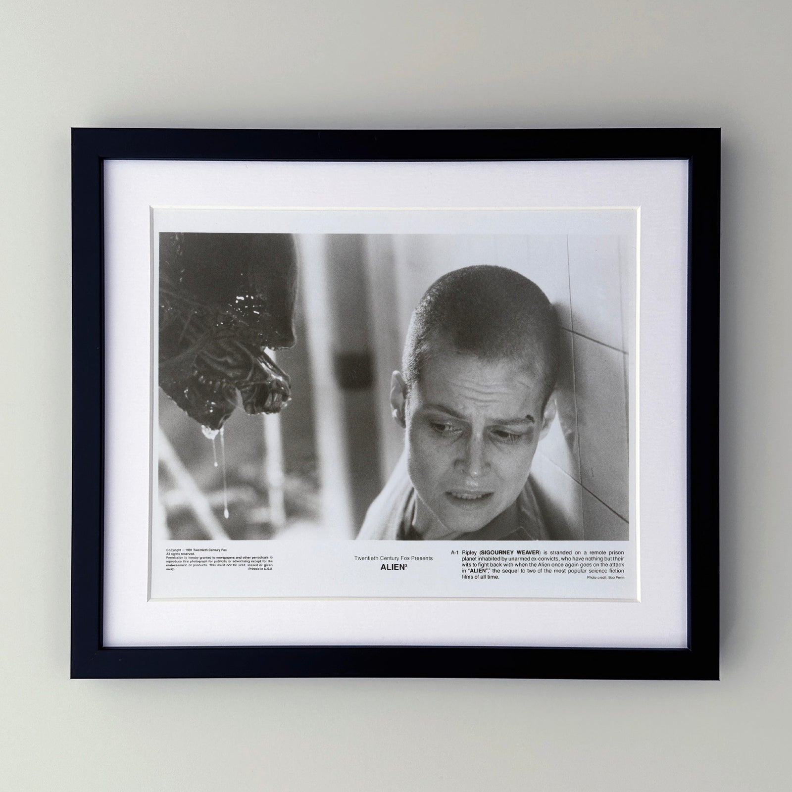 Alien 3 1992 Press Publicity Still - Framed