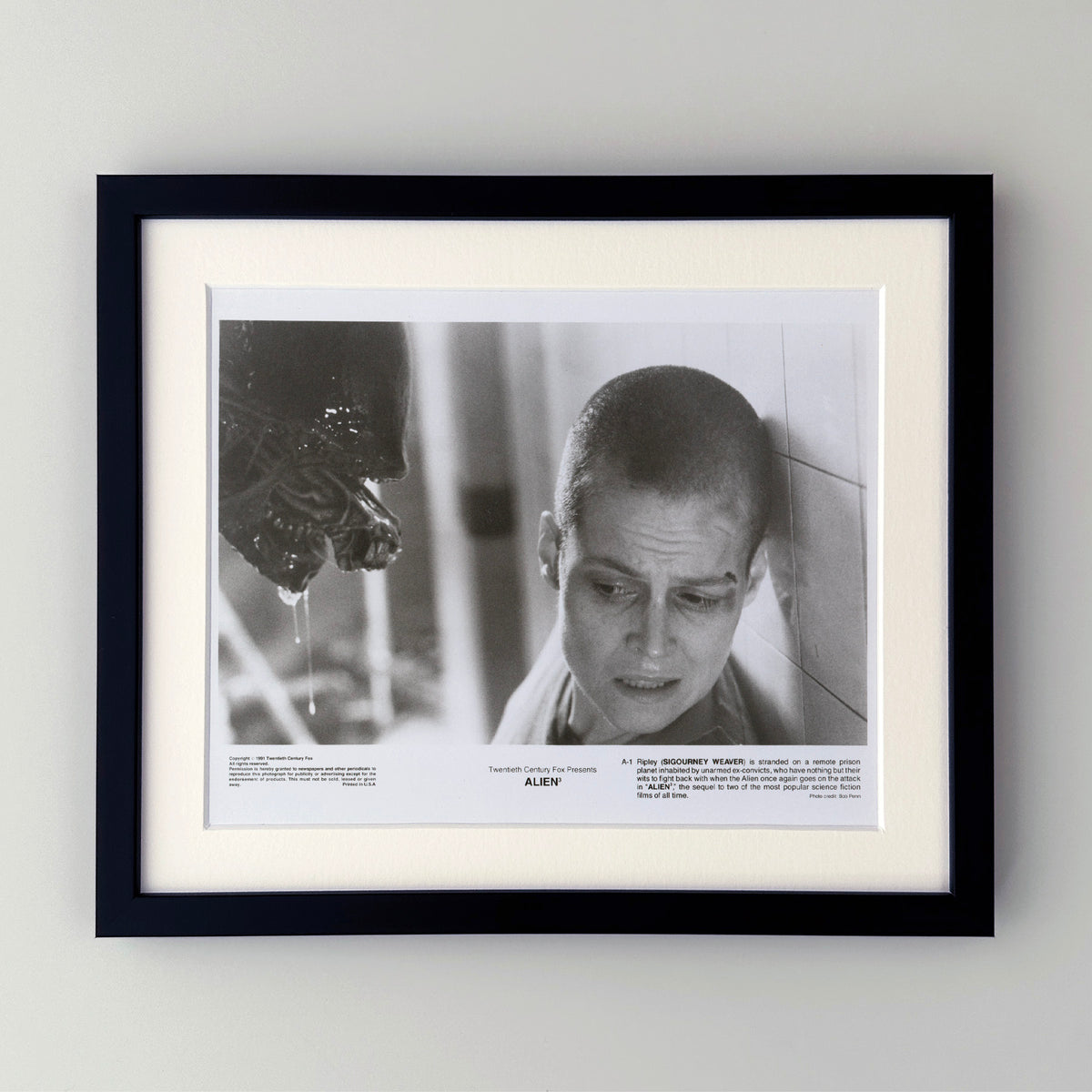 Alien 3 1992 Press Publicity Still - Framed