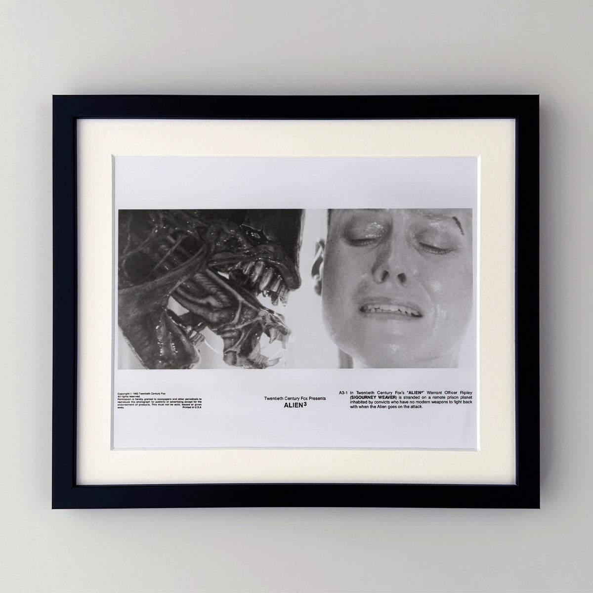Alien 3 1992 Film Movie Press Publicity Still Framed