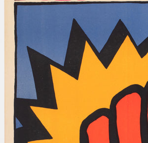 Alphaville 1965 Polish A1 Film Poster Andrzej Krajewski - detail