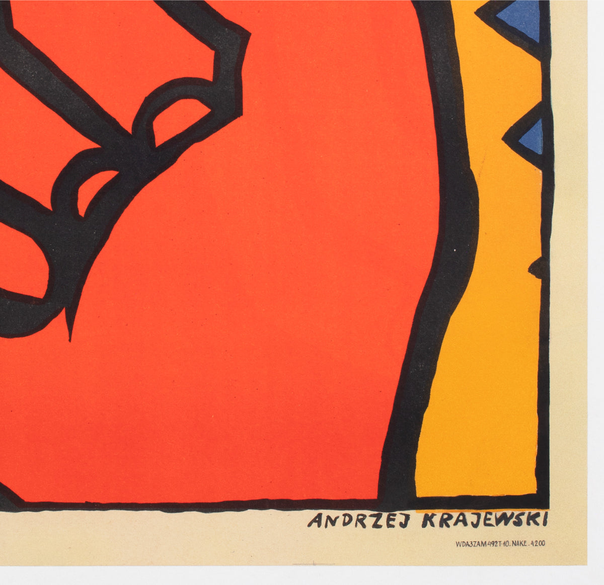 Alphaville 1965 Polish A1 Film Poster Andrzej Krajewski - detail