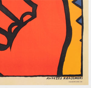 Alphaville 1965 Polish A1 Film Poster Andrzej Krajewski - detail