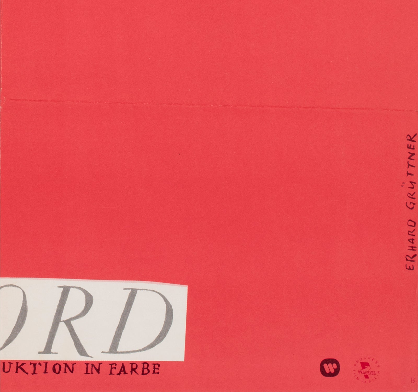 Amarcord 1976 East German A1 Style B Film Poster Erhard Gruttner - detail