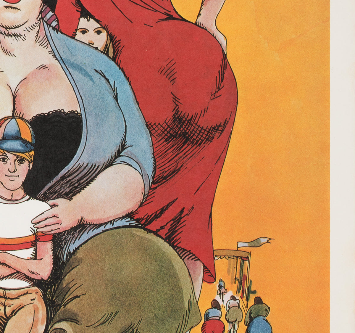 Amarcord 1974 Japanese B2 Film Movie Poster, Giuliano Geleng - detail