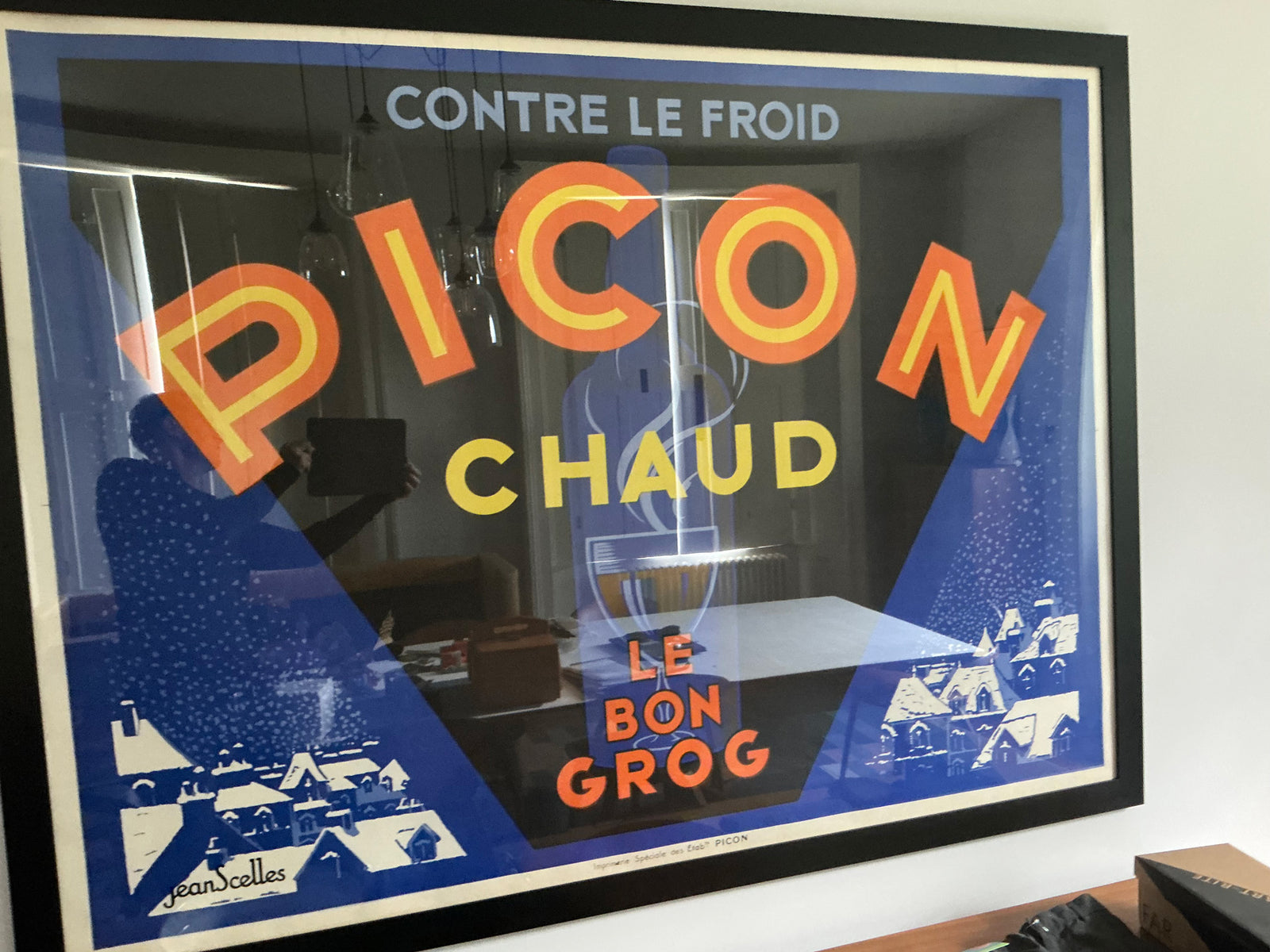 Amer Picon Chaud C1935 Vintage French Alcohol Advertising Poster, Jean Scelles