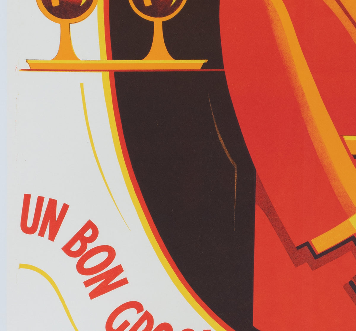 Amer Picon Chaud c1930 Swiss Beverage Advertising Poster, Noel Fontanet - detail