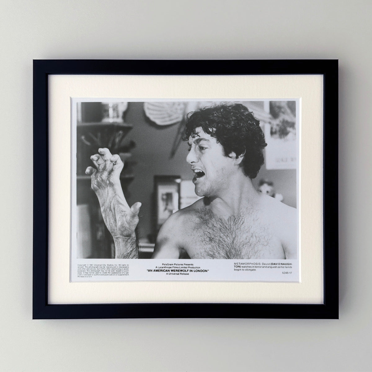 An American Werewolf in London 1981 Press Film Movie Publicity Still - Framed
