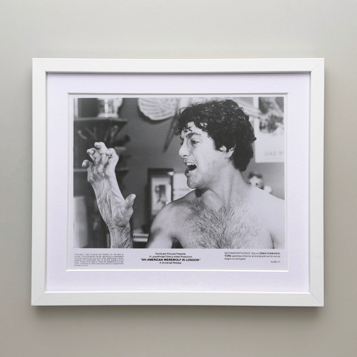 An American Werewolf in London 1981 Press Film Movie Publicity Still - Framed