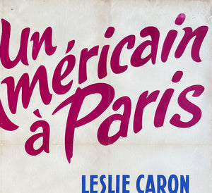 An American in Paris 1951 French Grande Film Movie Poster, Roger Soubie - detail