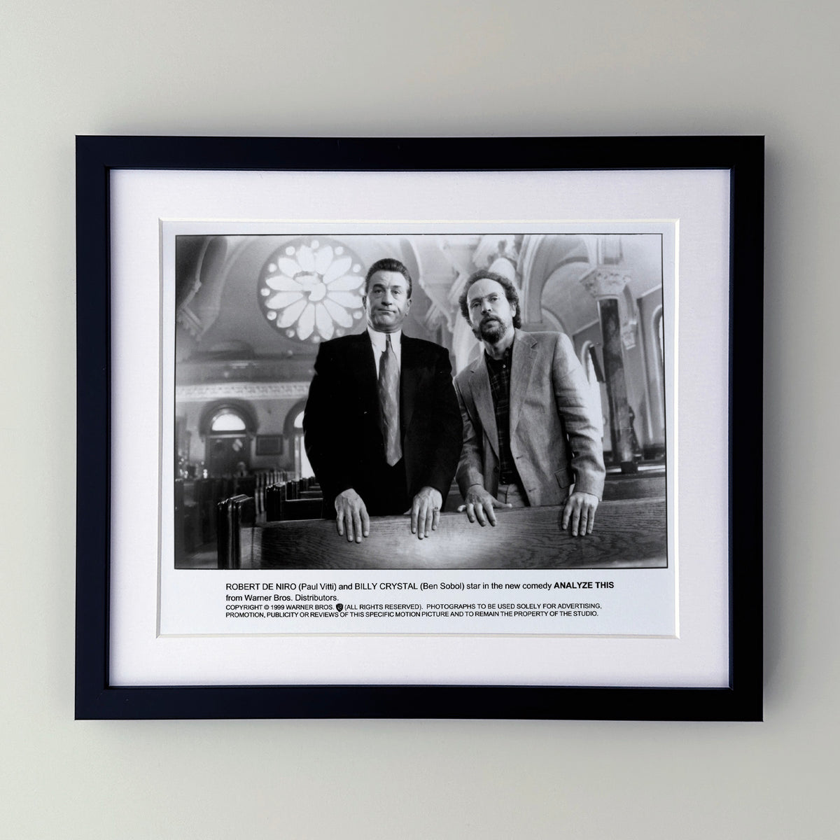Analyze This 1999 Publicity Film Movie Press Still Framed