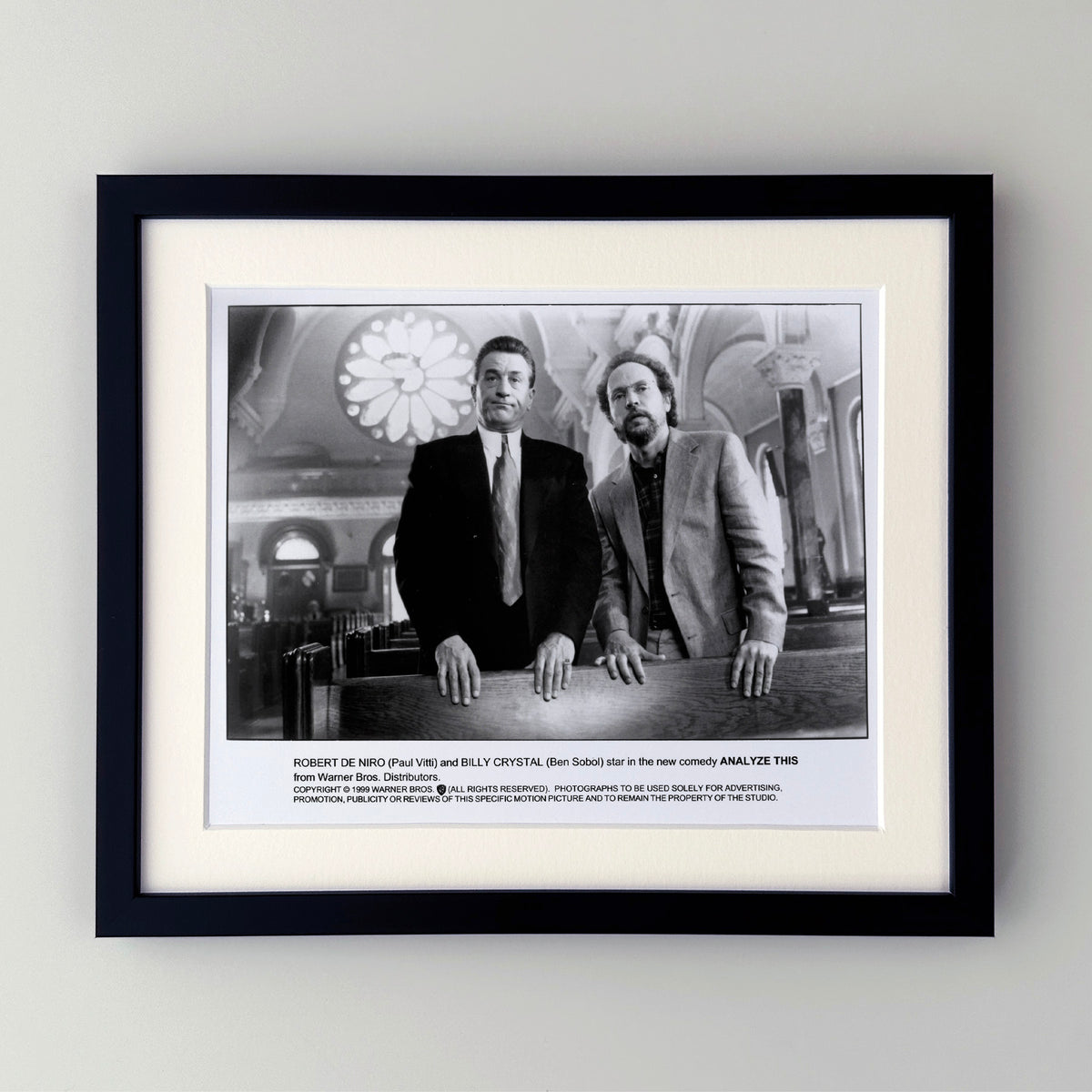 Analyze This 1999 Publicity Film Movie Press Still Framed