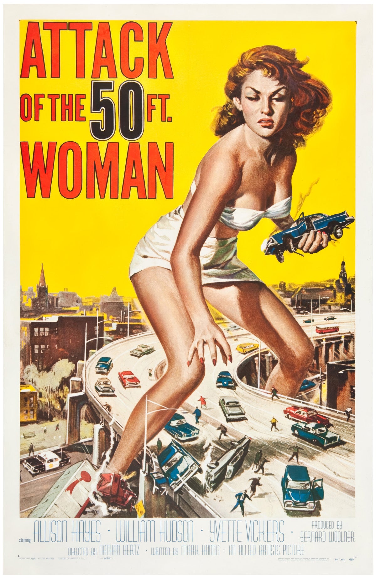 Attack of the 50 Foot Woman 1958 US 1 Sheet Film Poster Reynold Brown