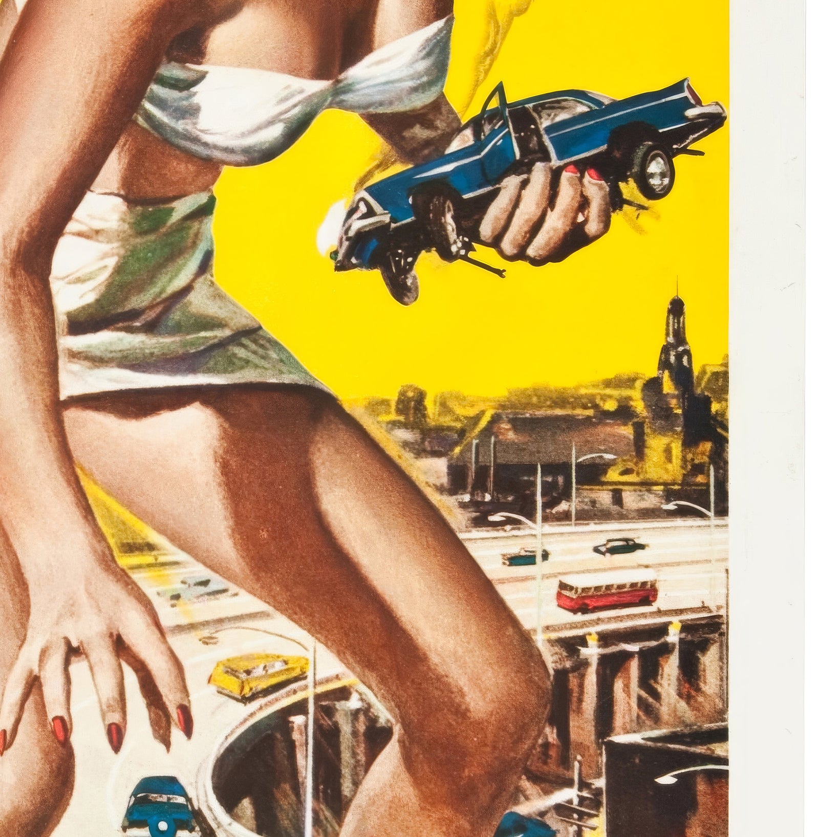 Attack of the 50 Foot Woman 1958 US 1 Sheet Film Poster Reynold Brown - detail