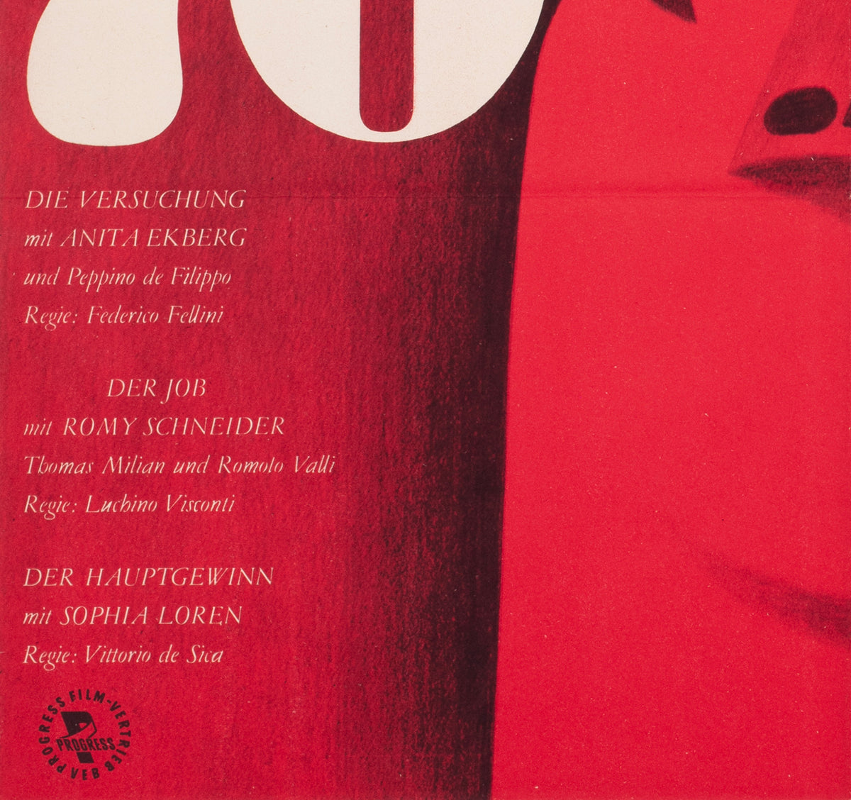 BOCCACCIO 70 1965 East German A1 Film Poster Erhard Gruttner - detail