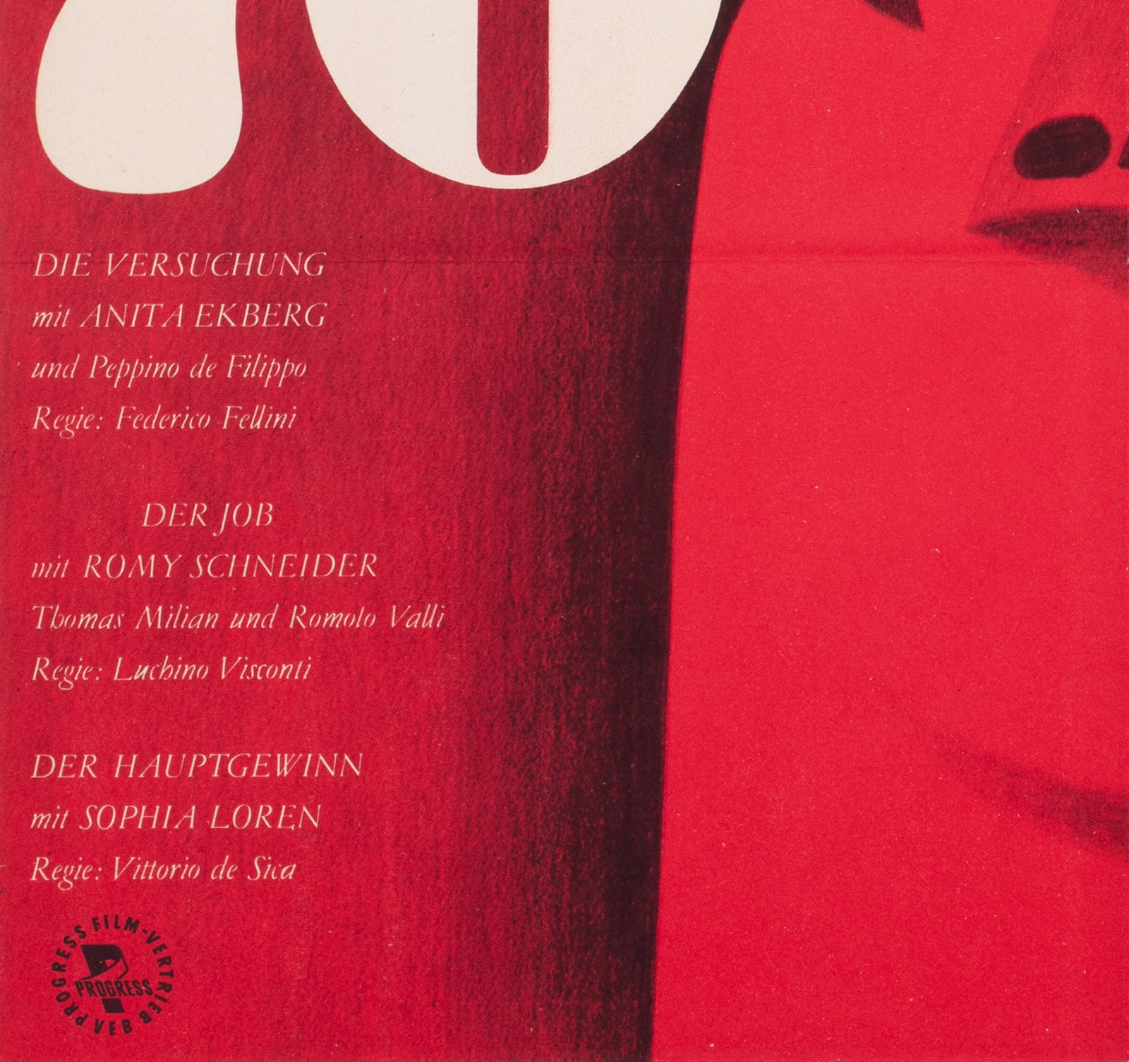 BOCCACCIO 70 1965 East German A1 Film Poster Erhard Gruttner - detail