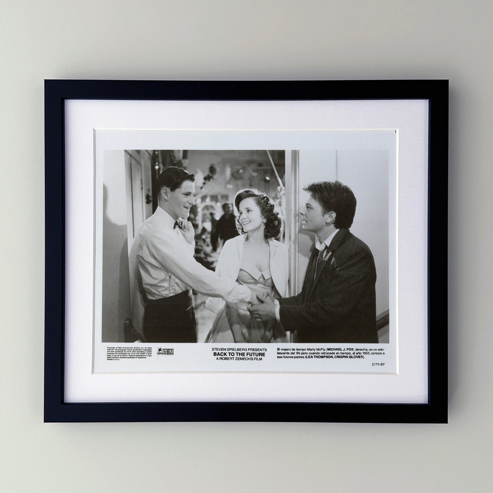 Back to the Future 1985 Film Movie Press Publicity Still Framed