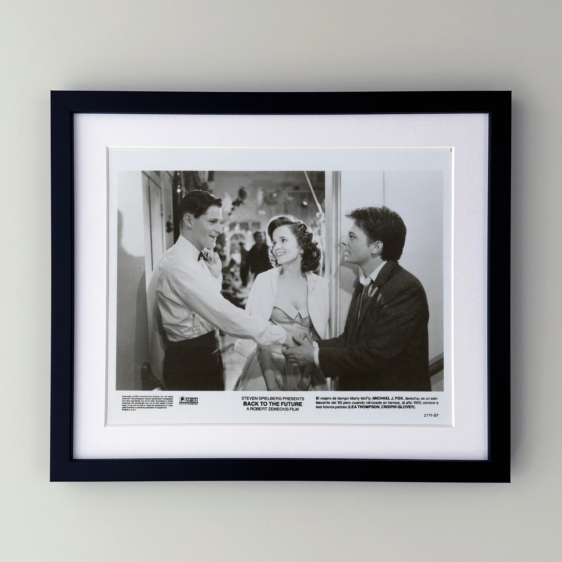 Back to the Future 1985 Film Movie Press Publicity Still Framed