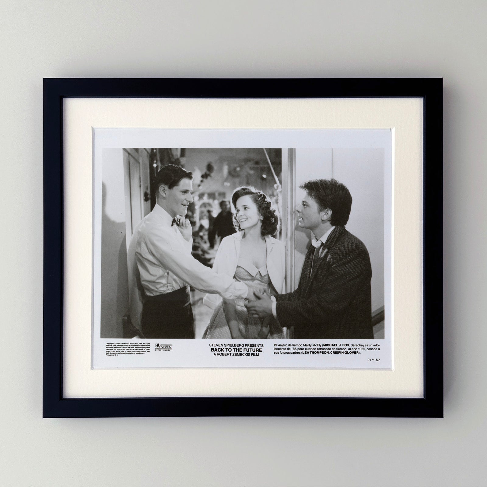 Back to the Future 1985 Film Movie Press Publicity Still Framed