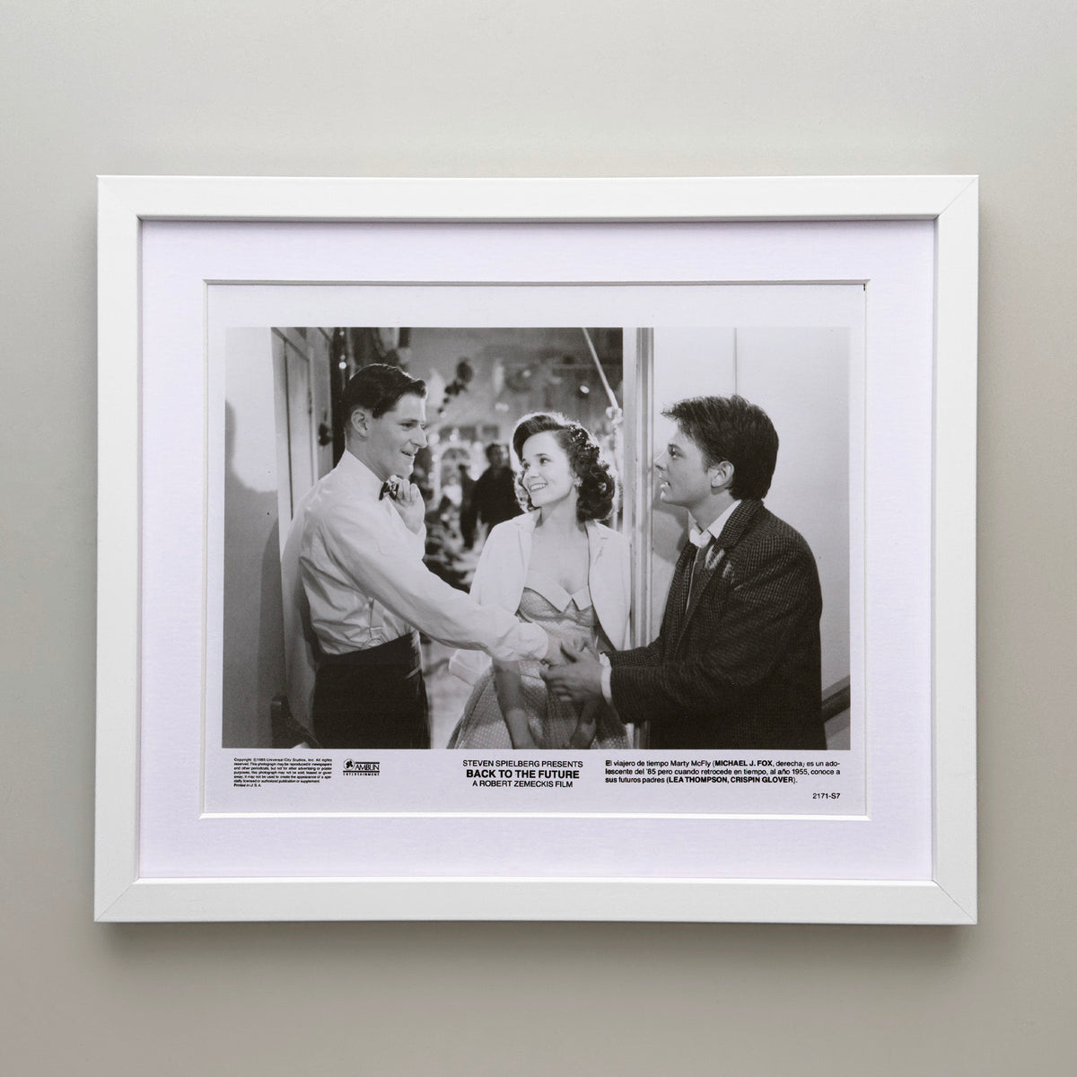 Back to the Future 1985 Film Movie Press Publicity Still Framed