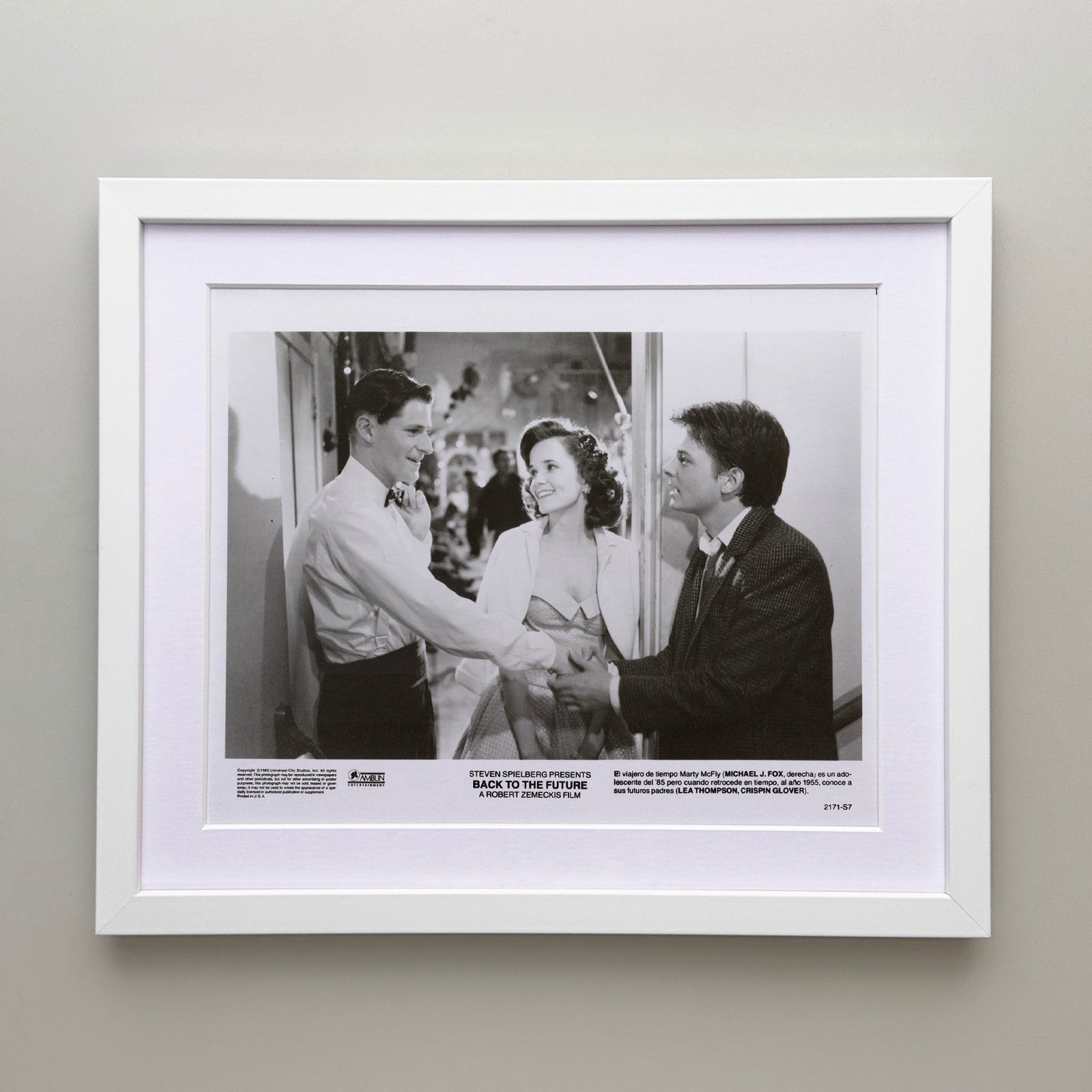 Back to the Future 1985 Film Movie Press Publicity Still Framed