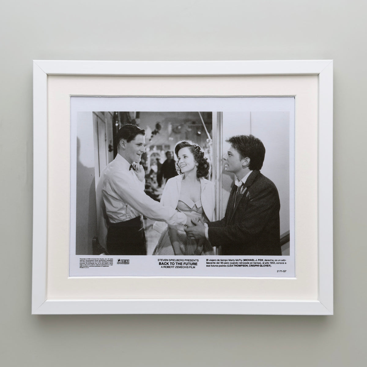 Back to the Future 1985 Film Movie Press Publicity Still Framed