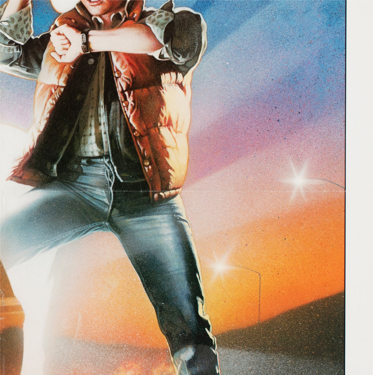 Back to the Future 1985 US 1 Sheet Film Movie Poster, Struzan - detail