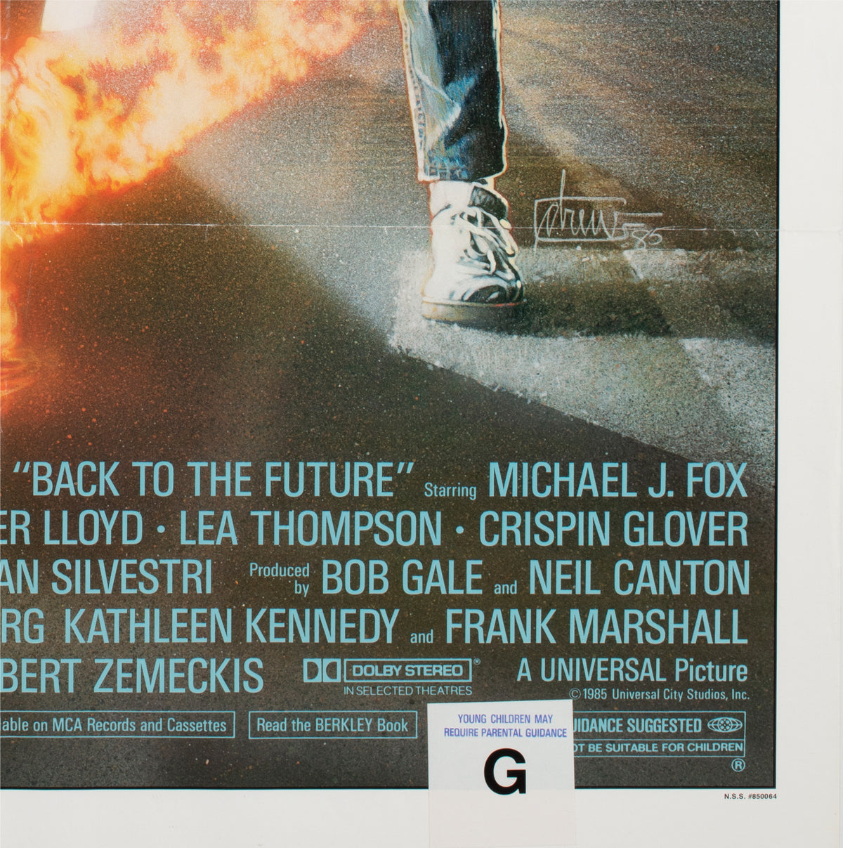 Back to the Future 1985 US 1 Sheet Film Movie Poster, Struzan - detail