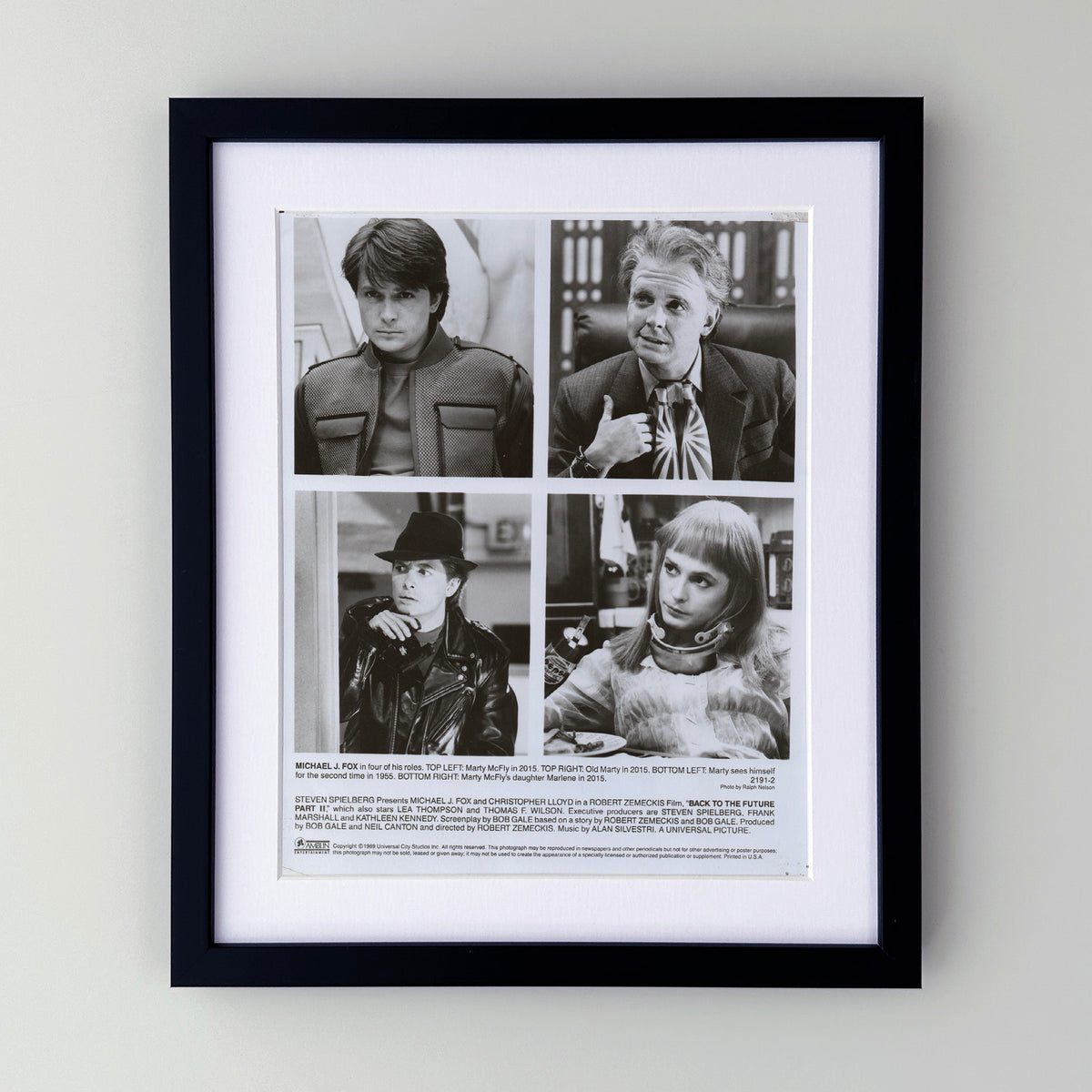 Back to the Future 2 (1989) Film Movie Press Publicity Still Framed