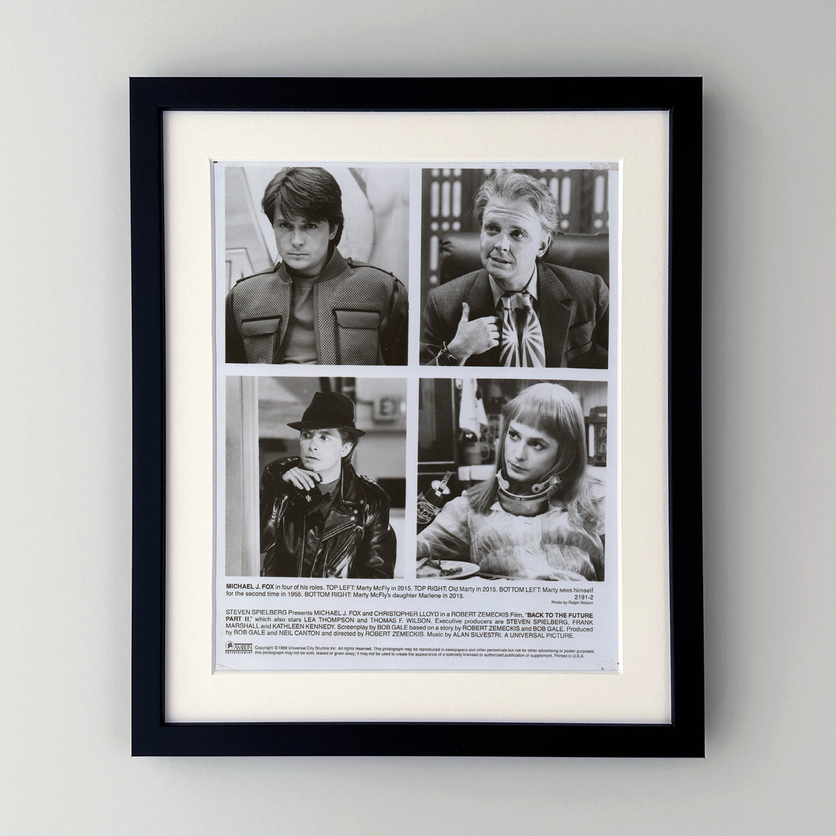 Back to the Future 2 (1989) Film Movie Press Publicity Still Framed